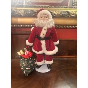 Vintage 1992 Christmas Fantasy Santa Claus Doll 15" Special Edition w/ Gifts Bag